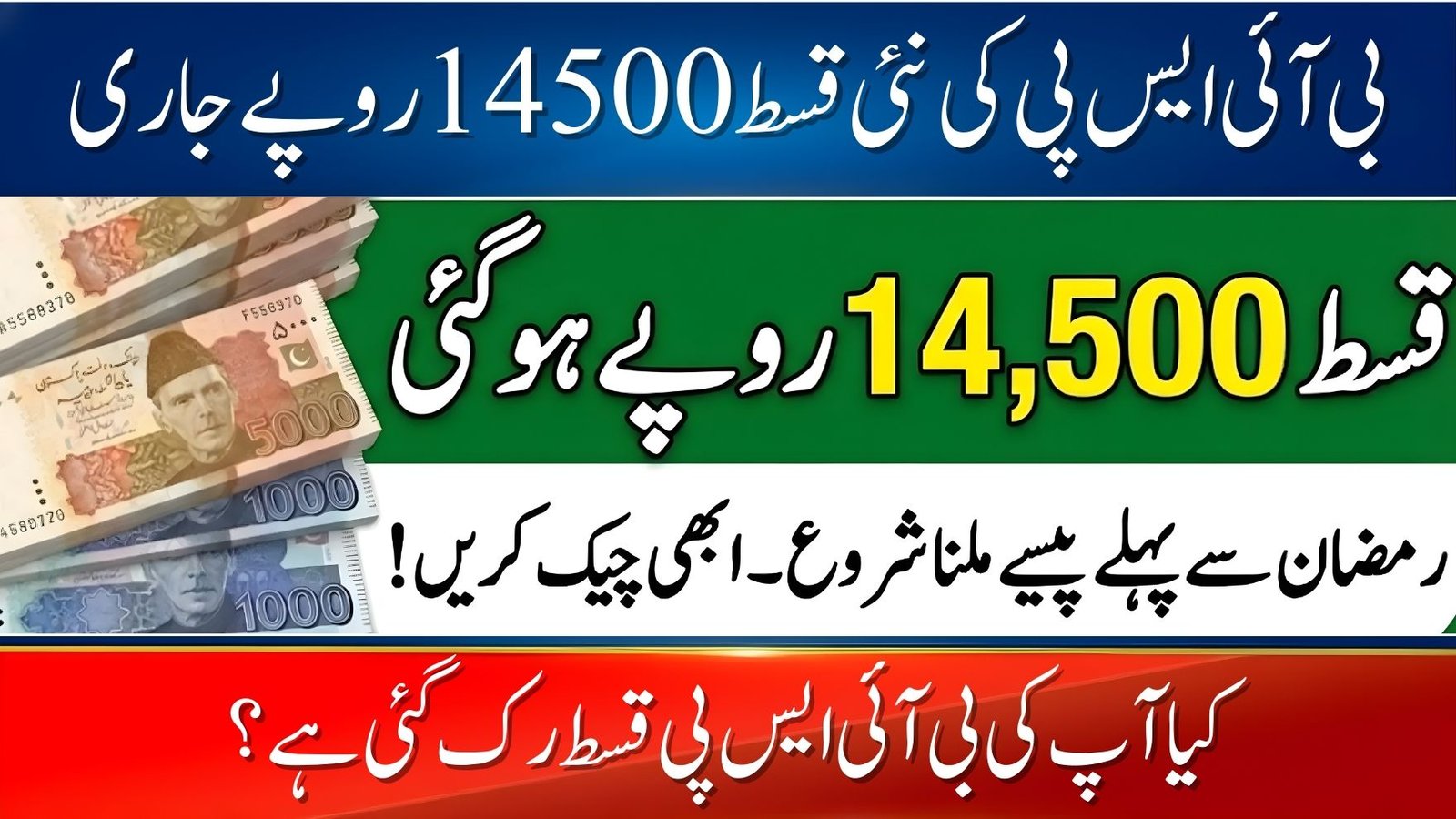 BISP 2026 New Payment Rs 14500 Confirmed